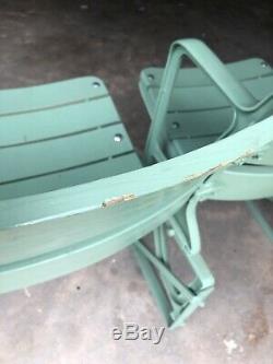 Real New York Yankee Stadium Seats 1944-1973 Restored to Green Babe Ruth NY