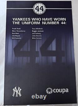 Reggie Jackson #44 Yankee Stadium Ny Suite Level Player History Game Used Sign