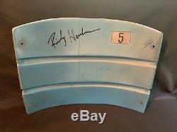 Rickey Henderson Autographed Old Yankee Stadium seat back Vintage New York