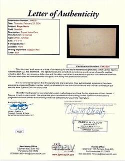 Roger Maris signed Yankee Stadium Monument Park Brick Display MLB Steiner & JSA