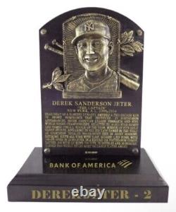 SGA Derek Jeter Cooperstown Hall Of Fame Replica Plaque New York Yankees 9/9/22