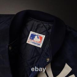 STARTER Stadium Jacket New York Yankees 80s Vintage Made in USA Navy Nylon M
