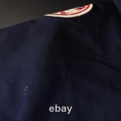 STARTER Stadium Jacket New York Yankees 80s Vintage Made in USA Navy Nylon M