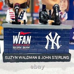 SUZYN WALDMAN JOHN STERLING New York Yankees WFAN MLB SGA Talking Bobblehead