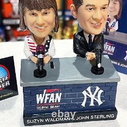 SUZYN WALDMAN JOHN STERLING New York Yankees WFAN MLB SGA Talking Bobblehead