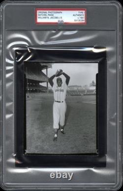 Satchel Paige 1951 Yankee Stadium St. Louis Browns Type 1 Original Photo PSA/DNA