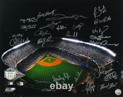 Signed by 26 NY Yankees Baseball Greats 16x20 Photo Beckett 2008 Yankee Stadium