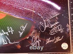 Signed by 26 NY Yankees Baseball Greats 16x20 Photo Beckett 2008 Yankee Stadium
