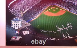 Signed by 26 NY Yankees Baseball Greats 16x20 Photo Beckett 2008 Yankee Stadium