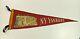Spectacular Vintage 1940's New York Yankees Red Felt Stadium Pennant With 4 Ties
