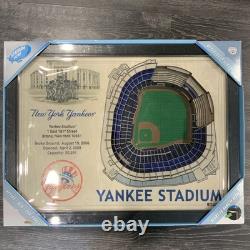 Stadium Views 3D Wood Wall Display Yankee Stadium NIB Ready To Hang 26x20x4