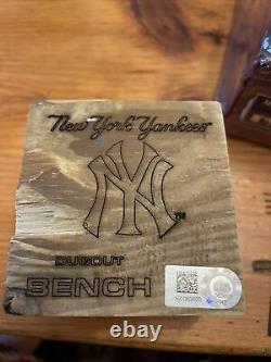 Steiner Authentic Piece of Original New York Yankees Stadium Home Dugout Bench