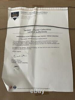 Steiner Sports Yankee Stadium Final Game Ticket Dirt Box Score Framed COA