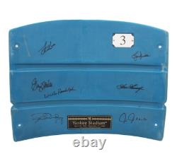 Team Autographed/Signed Yankees Stadium Blue Seatback Dent, Nettles, Guidry