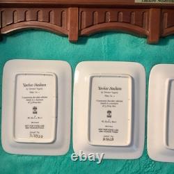 The Danbury Mint New York Yankees Yankee Stadium 4-Decorative Plate Set Rack