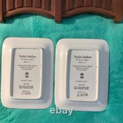 The Danbury Mint New York Yankees Yankee Stadium 4-Decorative Plate Set Rack