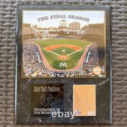 The Final Season Yankee Stadium MLB Authentic Dirt Wall Plaque Photo
