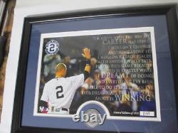 The Highland Mint New York Yankees Derek Jeter Yankee Stadium Final Game Quote M