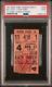 Tony Kubek 1st Game @ Yankee Stadium Psa Ticket 1957 New York Yankees Boston