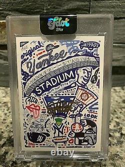 Topps X Efdot 2020 Iconic Stadium Series Yankee Stadium 3/5 Auto Card New York