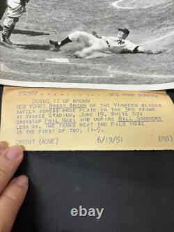 Type 1 Photograph BOBBY BROWN Slides HomeNew York Yankees 6/19/51 Yankee Stadium