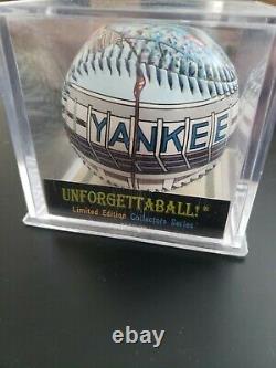 Unforgettaball New York Yankee Stadium Collector Color Baseball inCase with COA