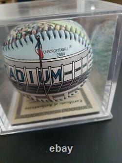 Unforgettaball New York Yankee Stadium Collector Color Baseball inCase with COA