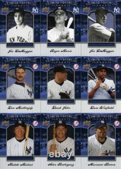 Upper Deck MLB New York Yankees Yankee Stadium Legacy 100 Card Set