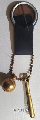 VINTAGE 1950s New York Yankees Stadium Pin Button Ribbon Charms Yankees Baseball