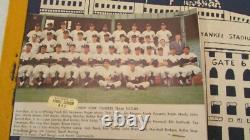 Vintage 1964 World Series New York Yankees Pennant Team Picture Stadium