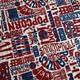 Vintage 50/60s New York Yankees Stadium Food Pop Art Cotton Tablecloth 48x111
