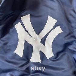 Vintage 90's Yankees Stadium Satin Bomber Jacket MLB Sz L Excellent