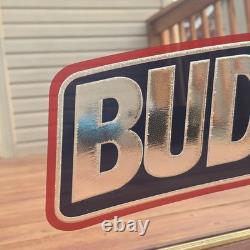 Vintage 90s Bud Light Beer Bar Sign Mirror New York Yankee Stadium LARGE 36x28