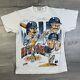 Vintage 90s New York Yankees Wade Boggs Aop Stadium Caricature Shirt Size M
