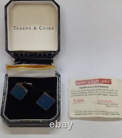 Vintage Ballpark Yankee Stadium Seat Cufflinks, Sterling Silver From 1973