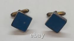 Vintage Ballpark Yankee Stadium Seat Cufflinks, Sterling Silver From 1973