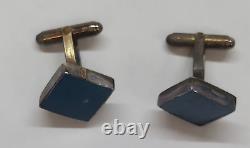 Vintage Ballpark Yankee Stadium Seat Cufflinks, Sterling Silver From 1973