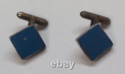 Vintage Ballpark Yankee Stadium Seat Cufflinks, Sterling Silver From 1973