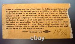 Vintage Detroit Tigers Ticket 1946 Briggs Stadium 7/23/1946 vs New York Yankees