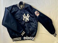 Vintage Felco New York Yankees Size XL Satin & Quilted Stadium Jacket NICE