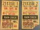Vintage Last Game At Old New York Yankees Stadium Ticket Stubs. Sept 30, 1973