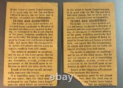 Vintage Last game at Old New York Yankees Stadium ticket stubs. Sept 30, 1973