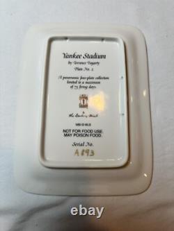 Vintage New York Yankee Stadium Panoramic Collectible Danbury Mint Plate Set