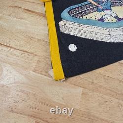 Vintage New York Yankees Bronx Pennant Yankee Stadium Uncle Sam Wool Black