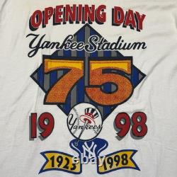 Vintage New York Yankees Shirt Men's XL Opening Day Yankee Stadium 1998