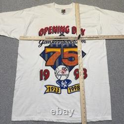 Vintage New York Yankees Shirt Men's XL Opening Day Yankee Stadium 1998