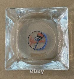 Vintage New York Yankees Stadium Club Baseball Ashtray with Full Matchbook Matches