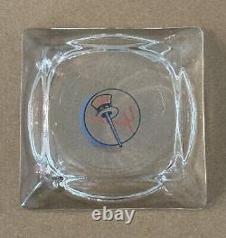Vintage New York Yankees Stadium Club Baseball Ashtray with Full Matchbook Matches