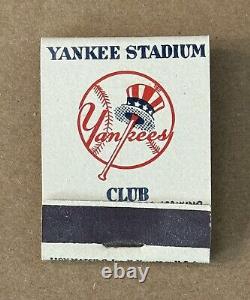 Vintage New York Yankees Stadium Club Baseball Ashtray with Full Matchbook Matches