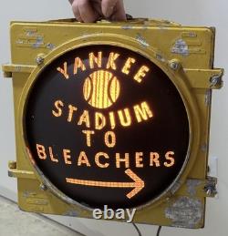 Vintage Ny Yankees Old Stadium Traffic Light Original Authentic